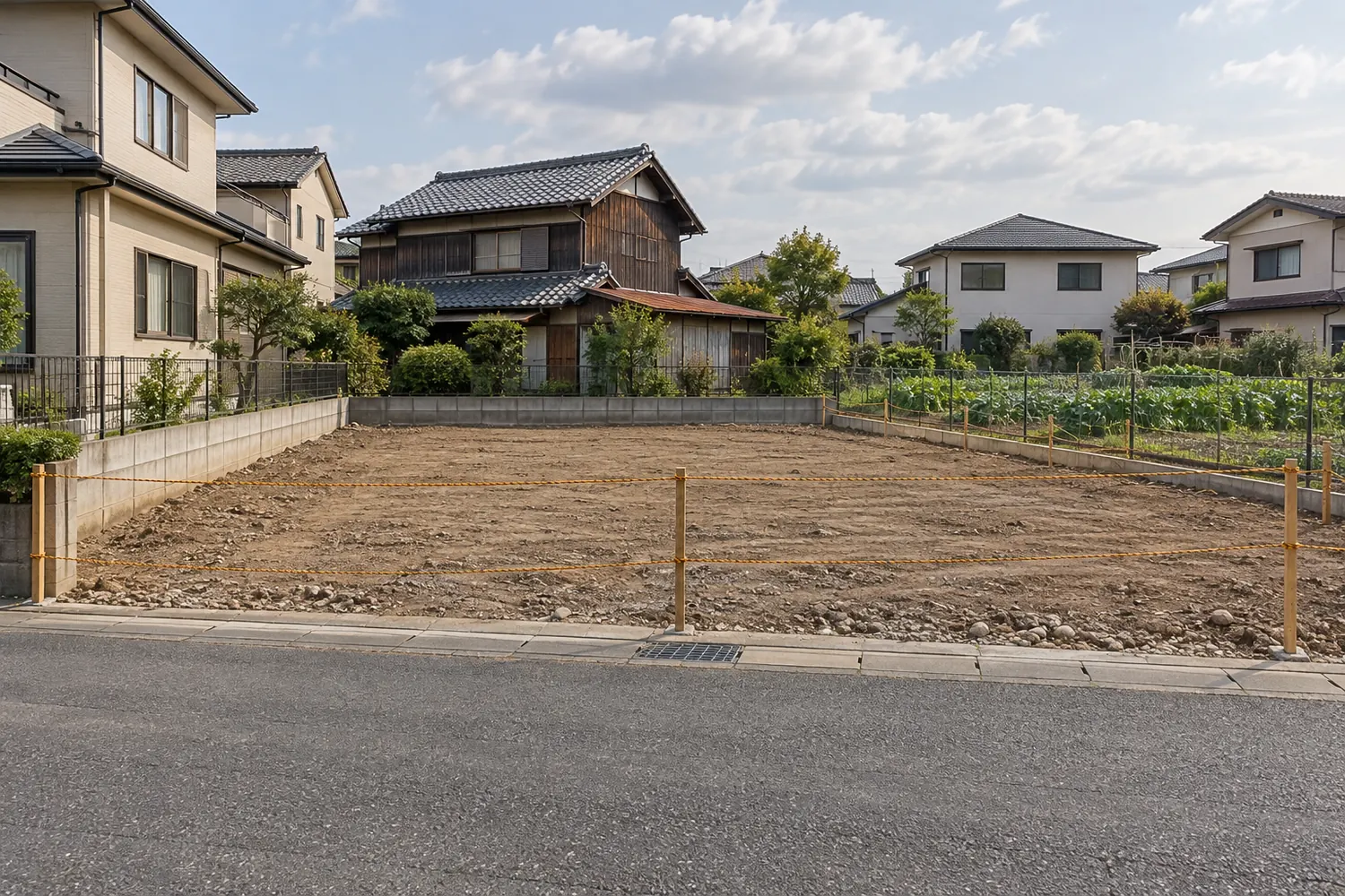 住宅を解体したあとの更地