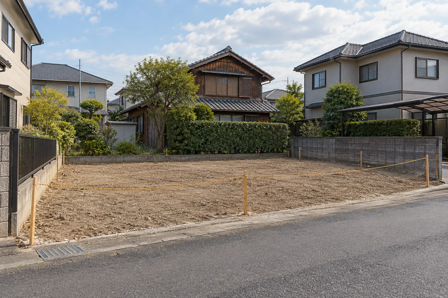 住宅を解体したあとの更地