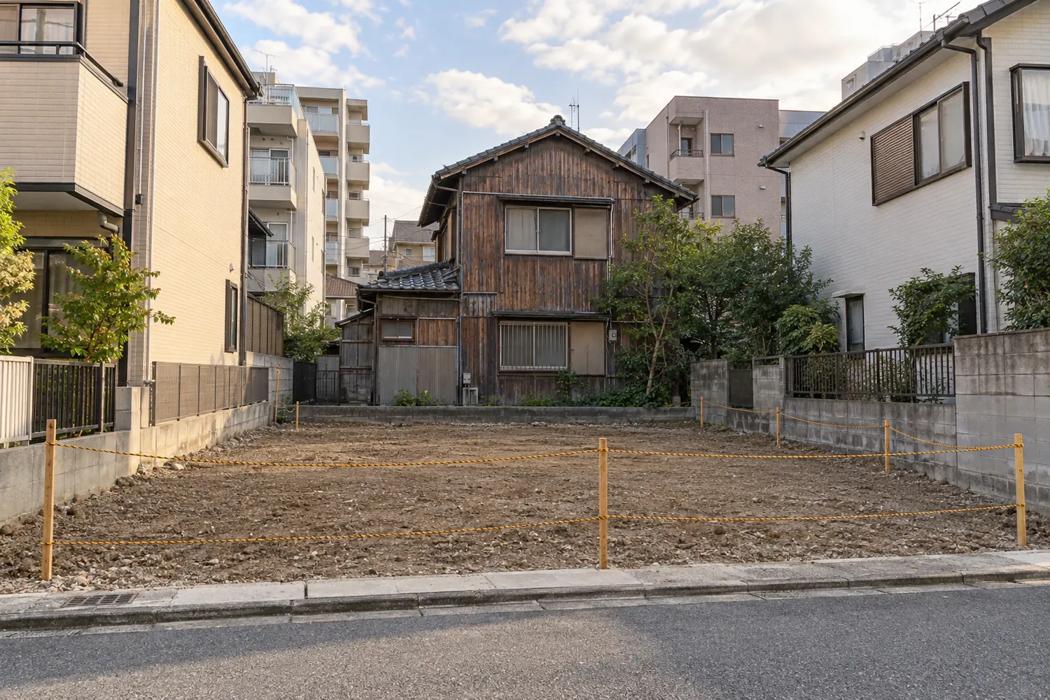住宅を解体したあとの更地