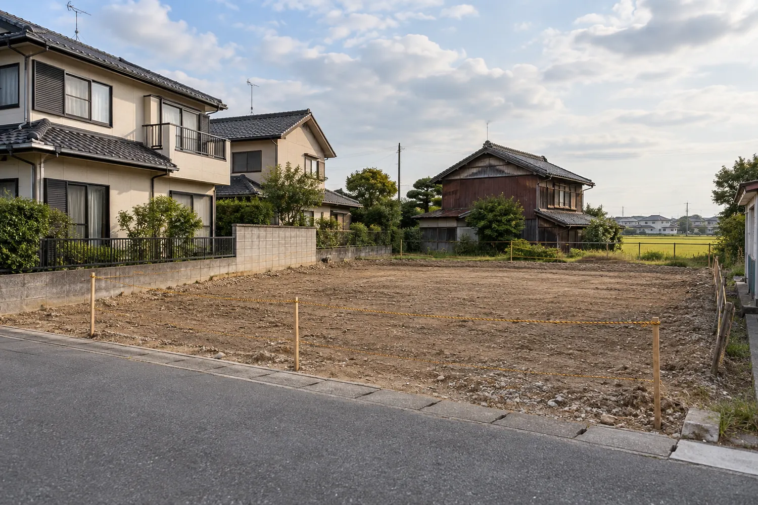 住宅を解体したあとの更地