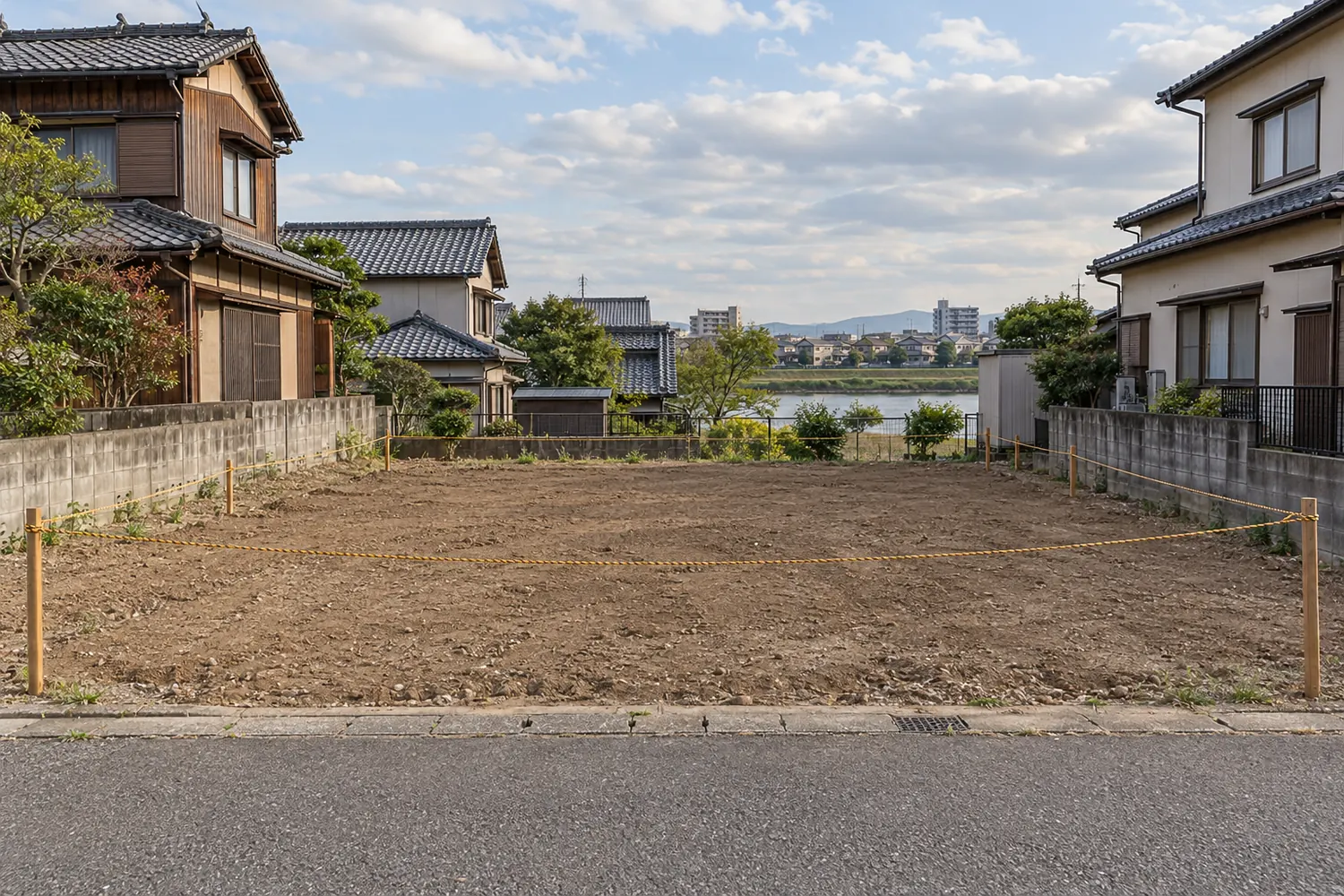 住宅を解体したあとの更地