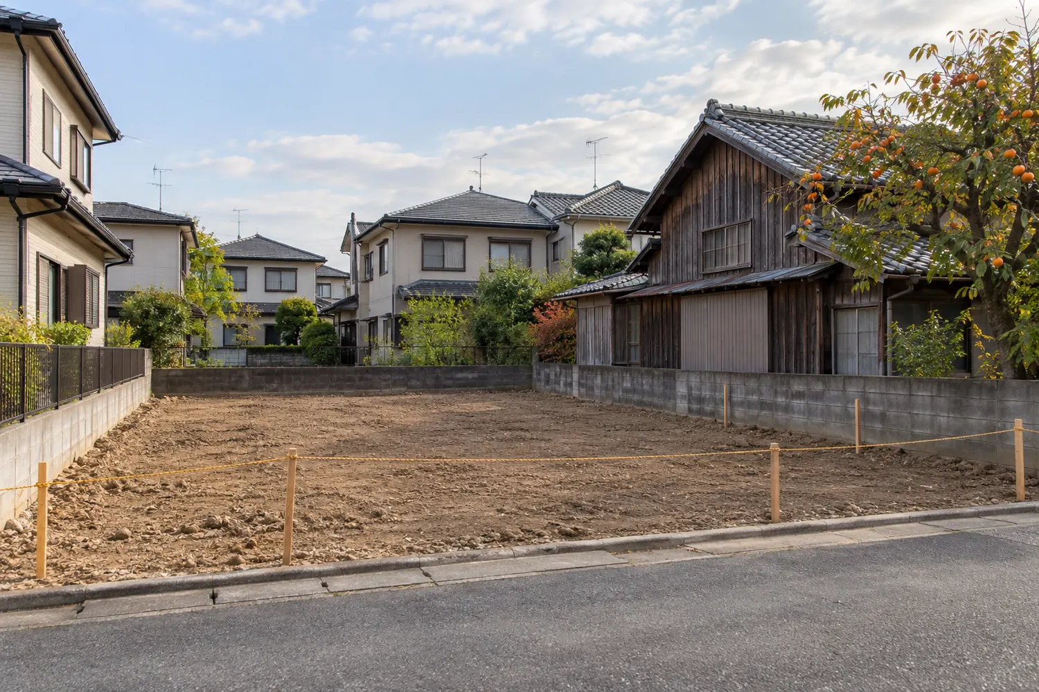 住宅を解体したあとの更地