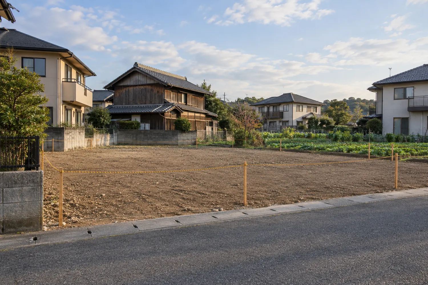 住宅を解体したあとの更地
