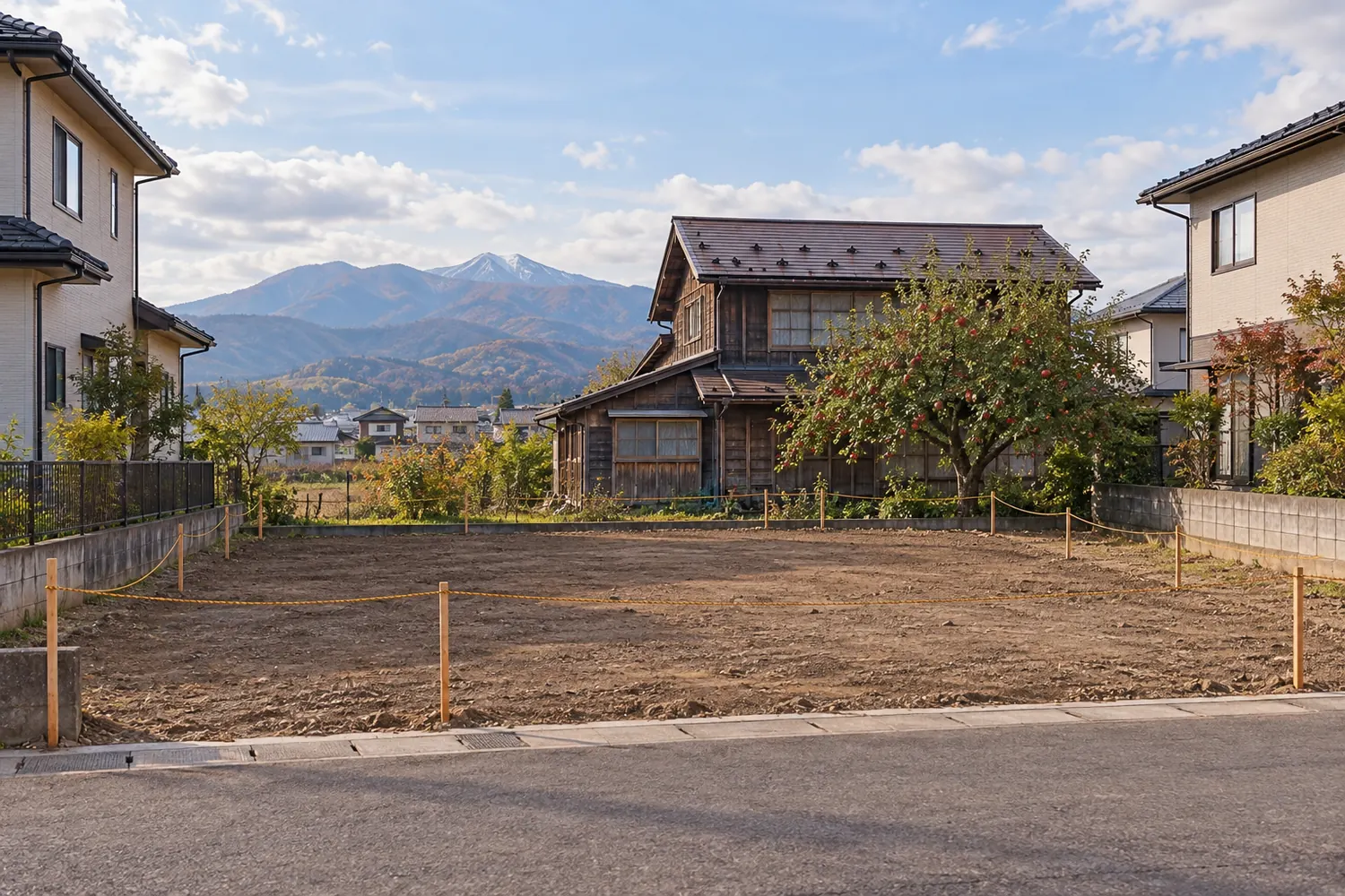 住宅を解体したあとの更地