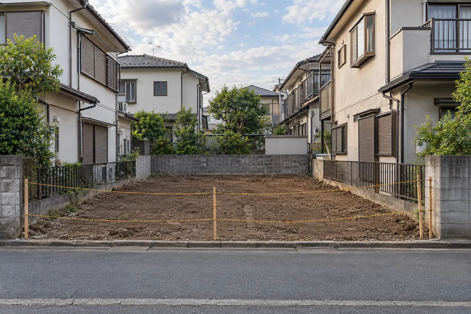 住宅を解体したあとの更地