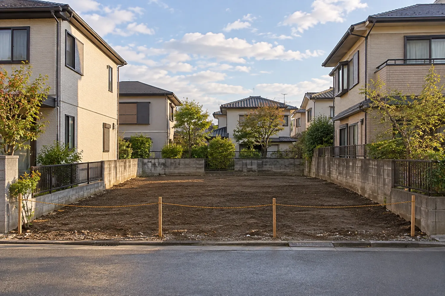 住宅を解体したあとの更地