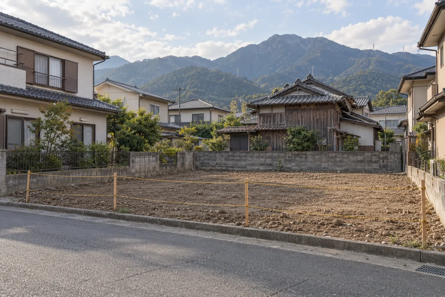 住宅を解体したあとの更地