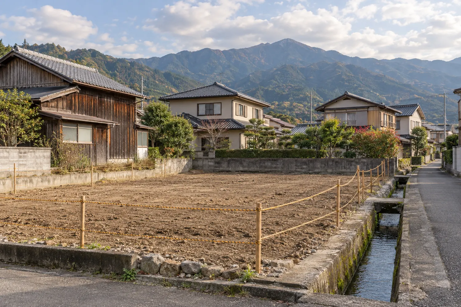 住宅を解体したあとの更地