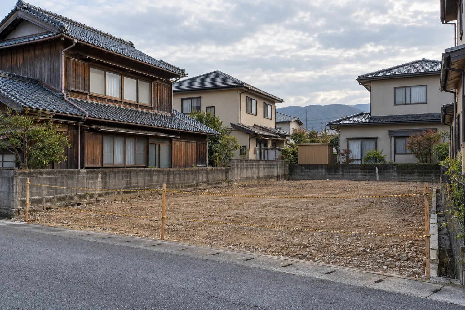 住宅を解体したあとの更地
