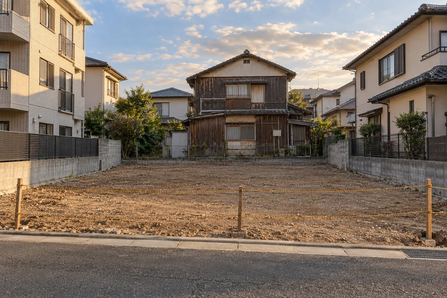 住宅を解体したあとの更地
