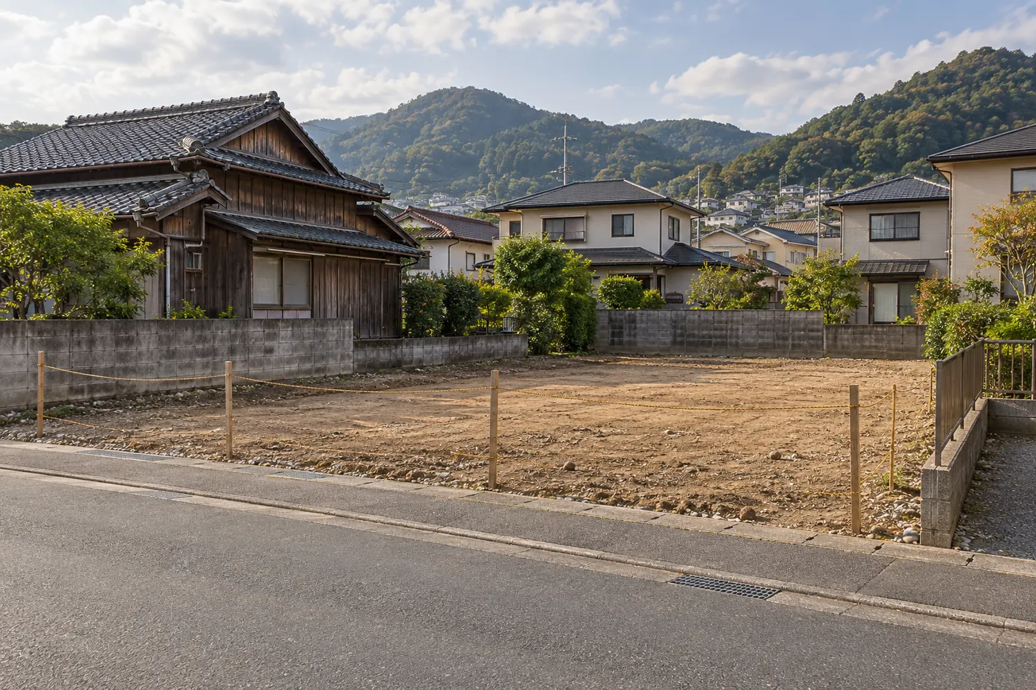 住宅を解体したあとの更地