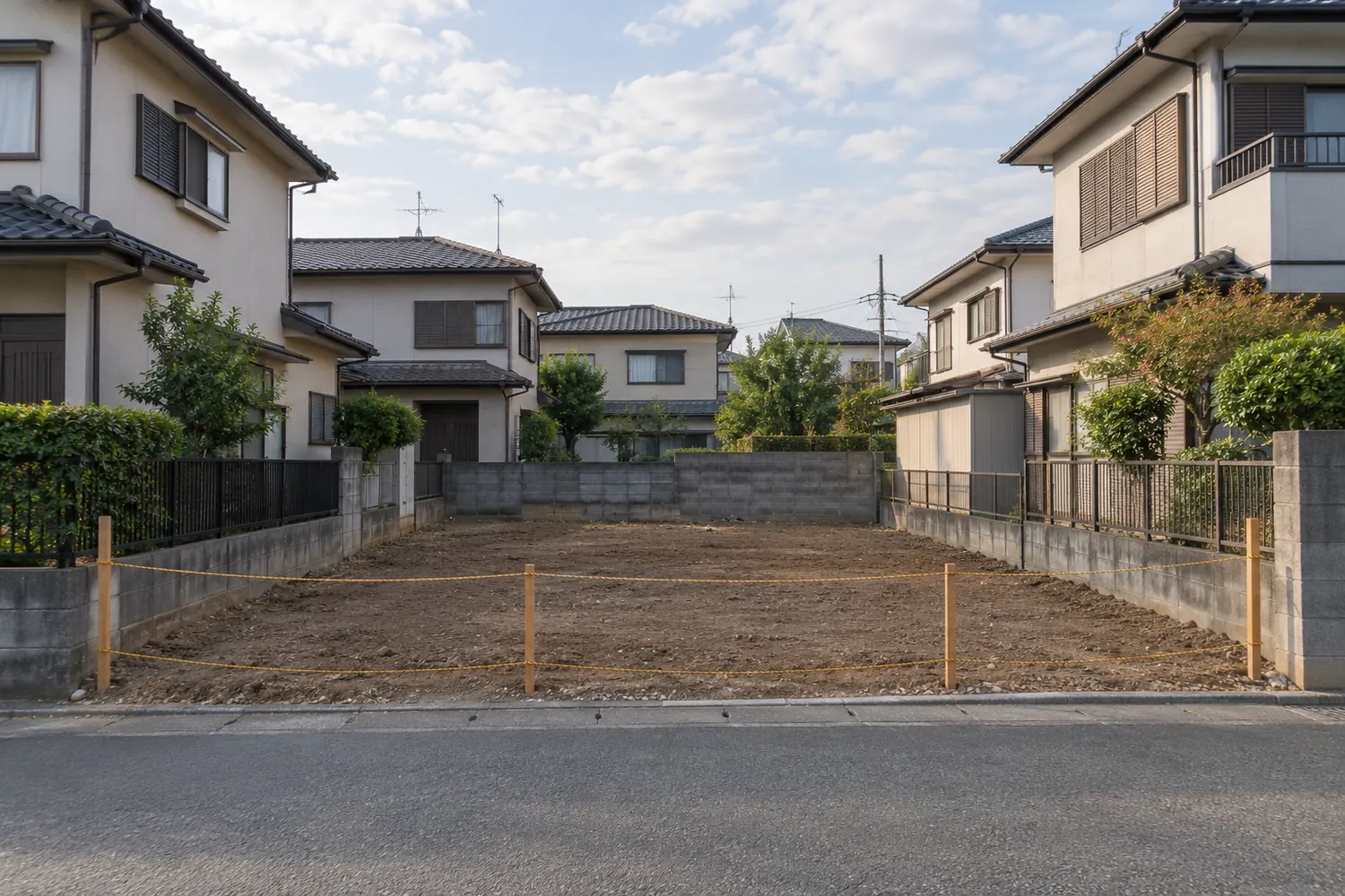 住宅を解体したあとの更地