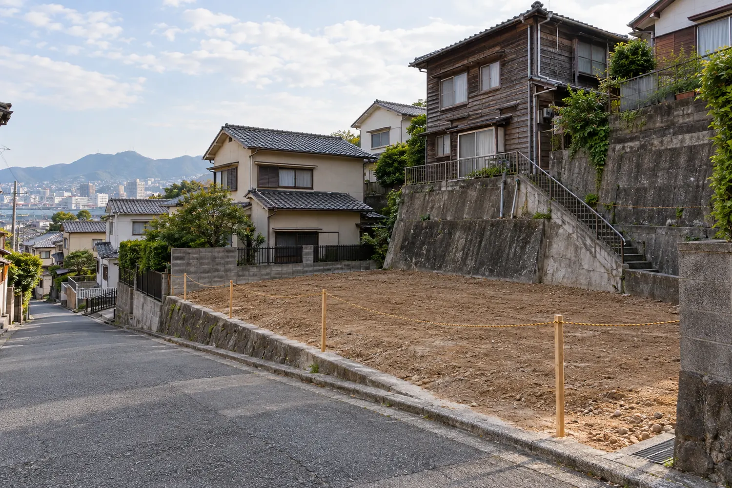 住宅を解体したあとの更地