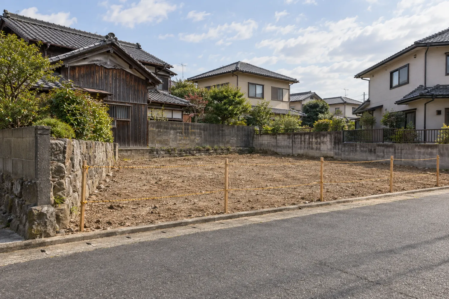 住宅を解体したあとの更地