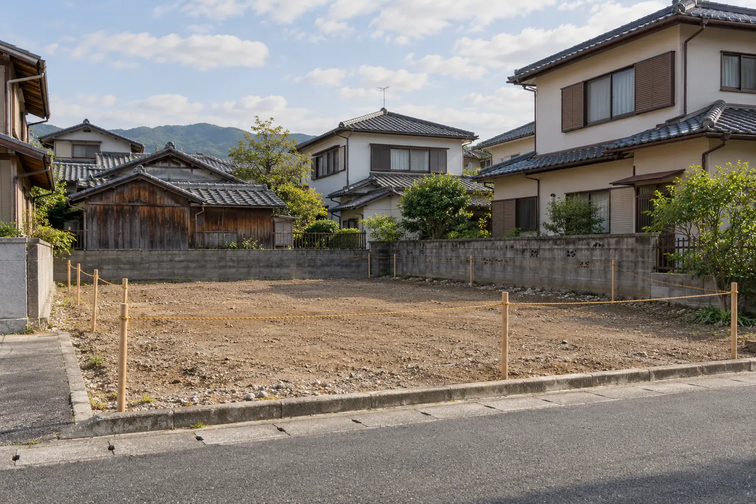 住宅を解体したあとの更地