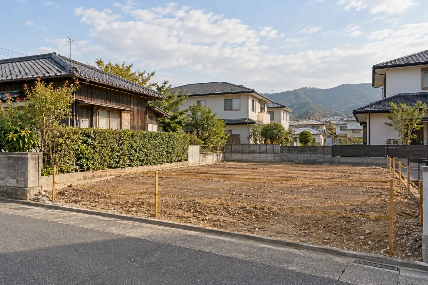 住宅を解体したあとの更地