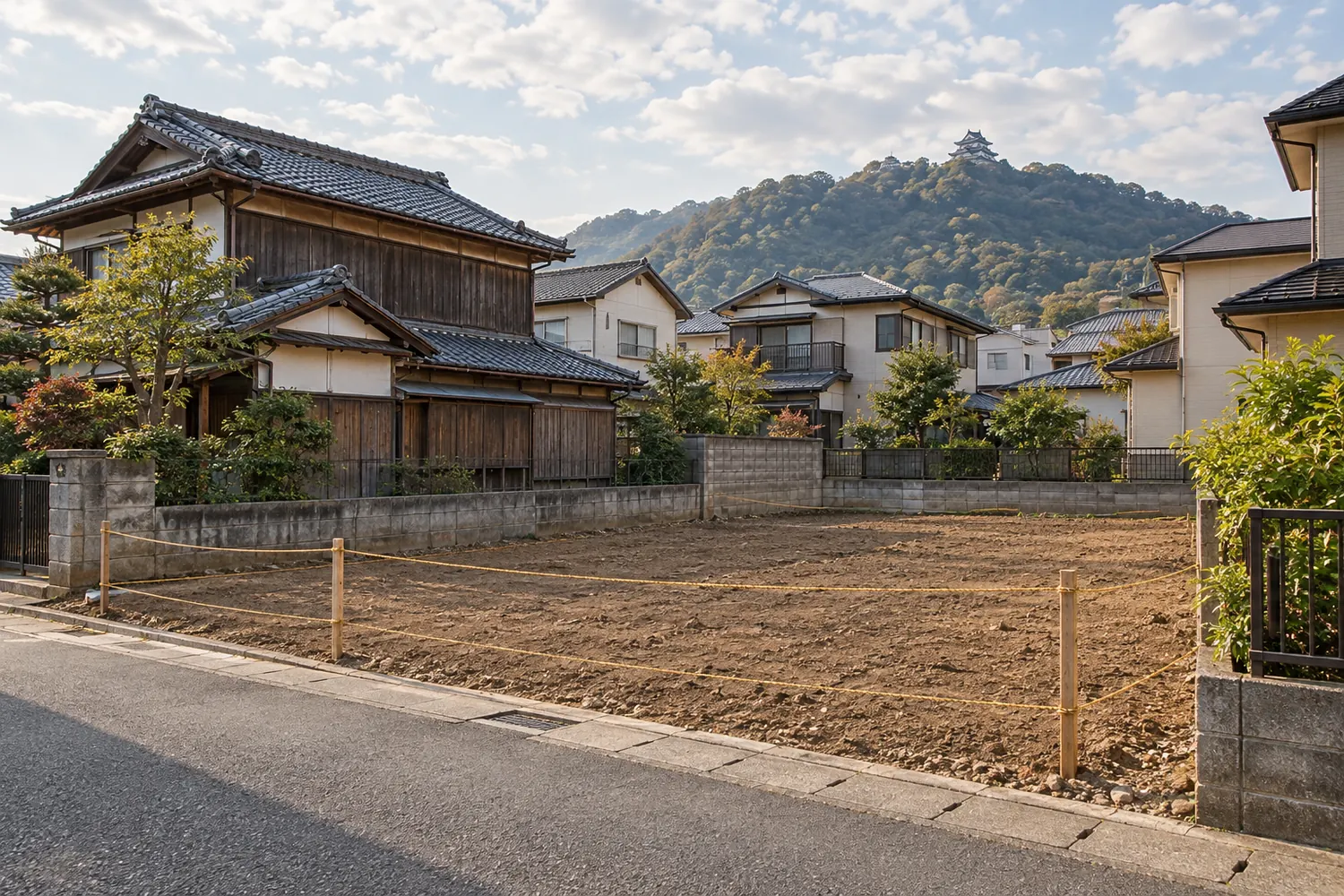 住宅を解体したあとの更地