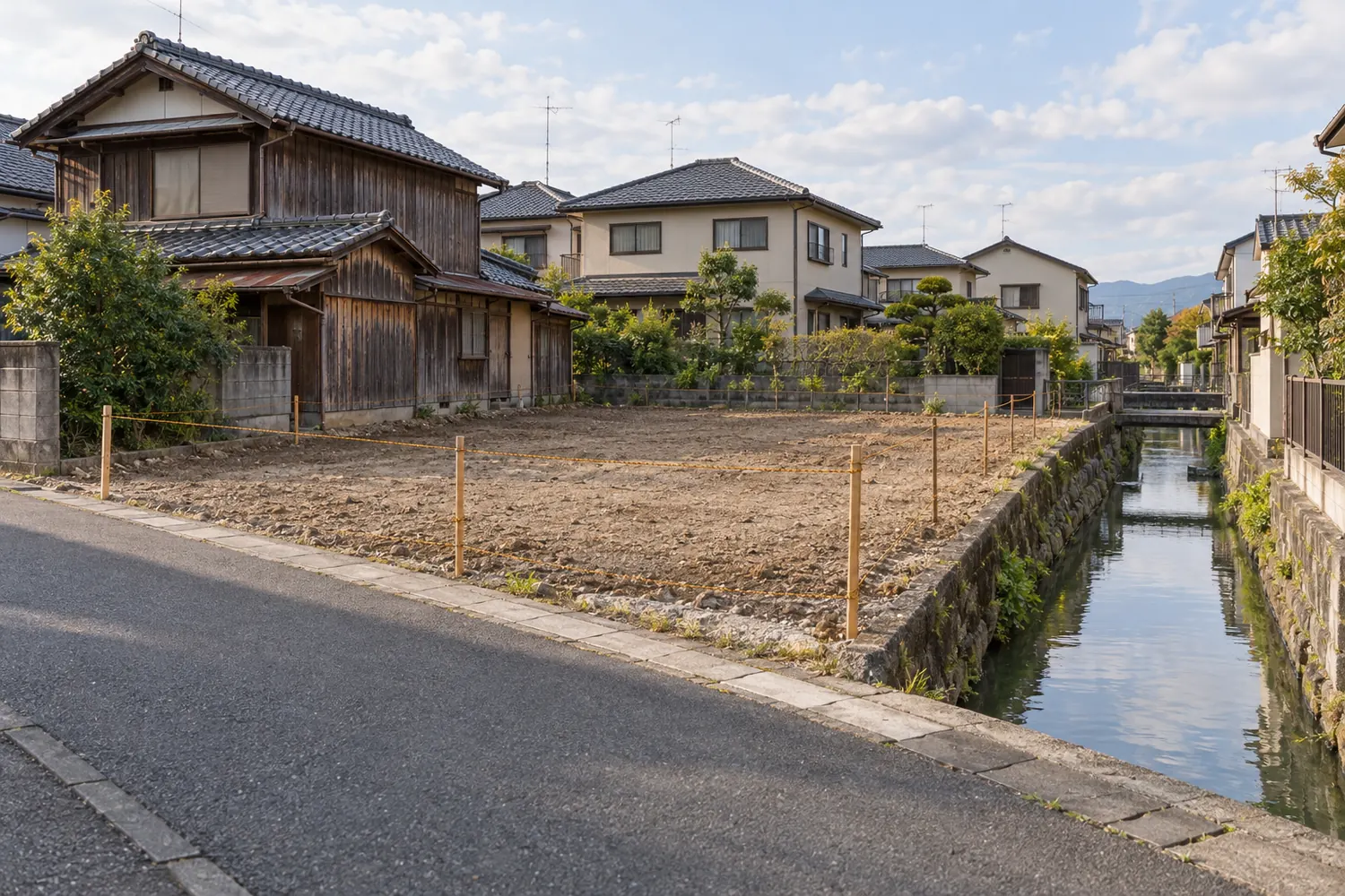 住宅を解体したあとの更地