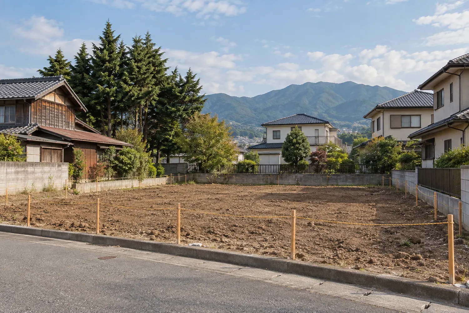 住宅を解体したあとの更地
