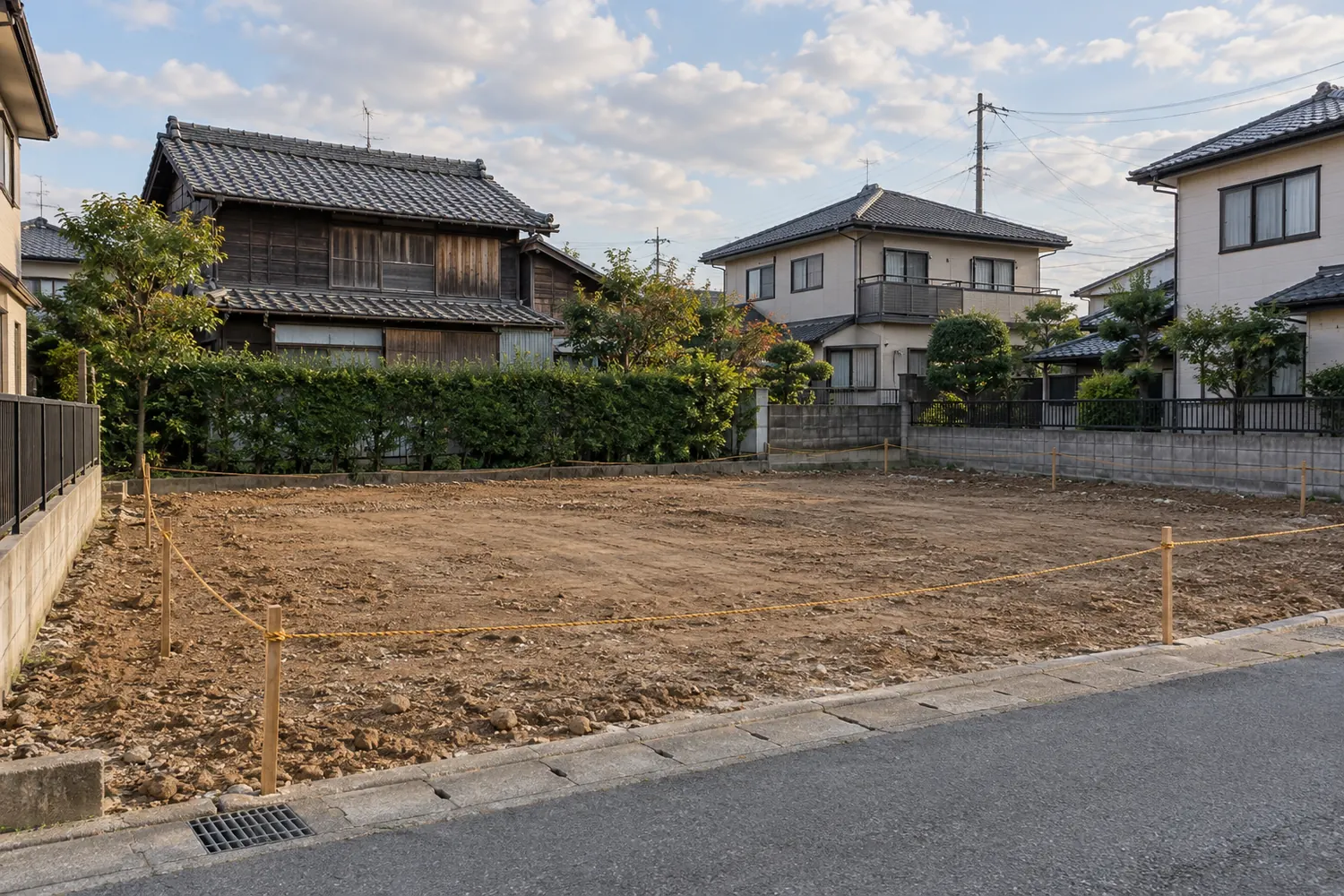 住宅を解体したあとの更地