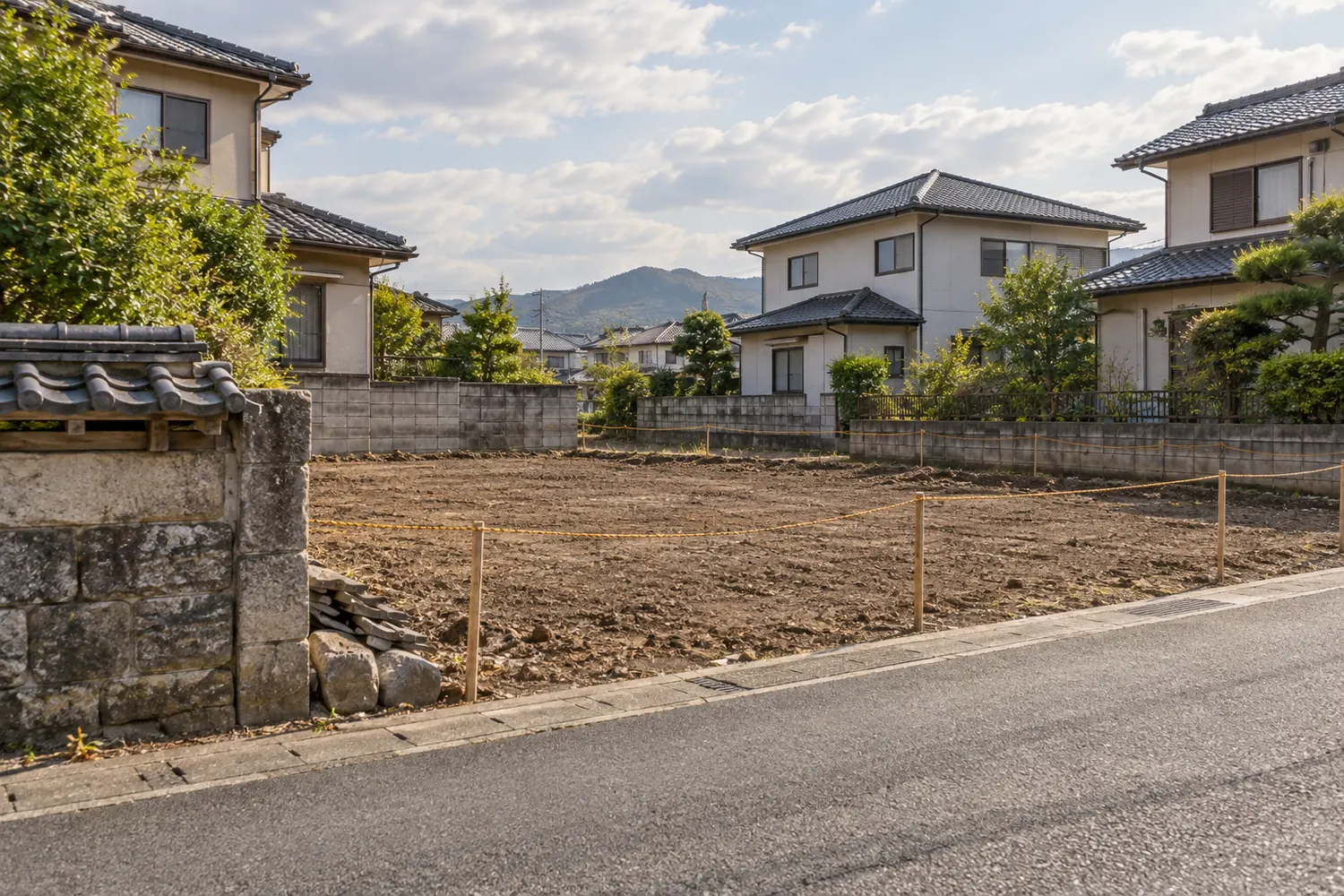 住宅を解体したあとの更地