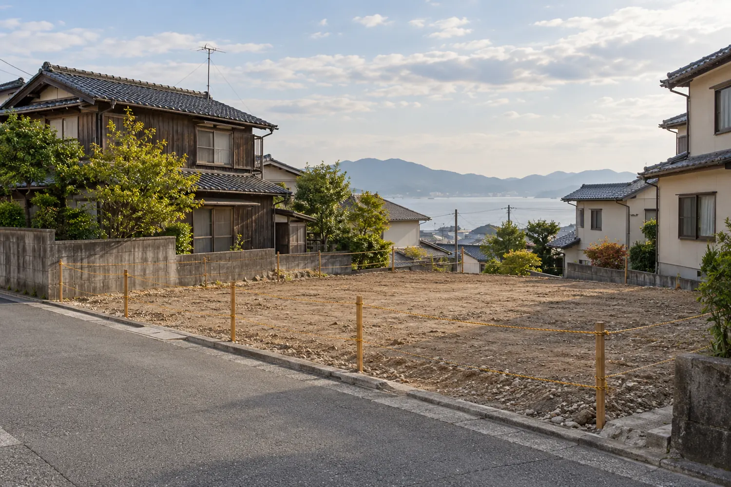 住宅を解体したあとの更地
