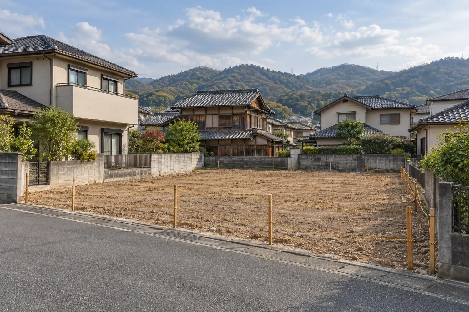 住宅を解体したあとの更地