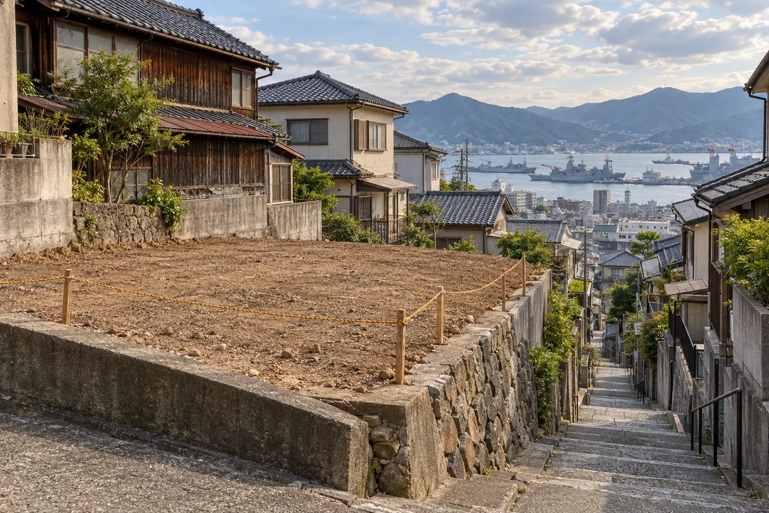 住宅を解体したあとの更地