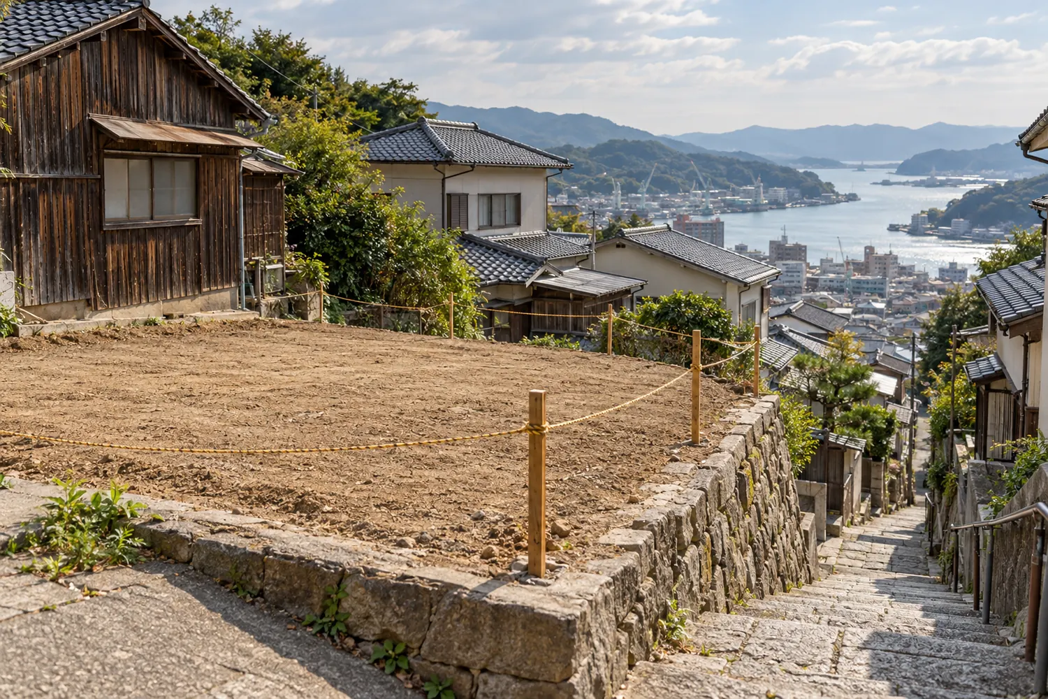 住宅を解体したあとの更地