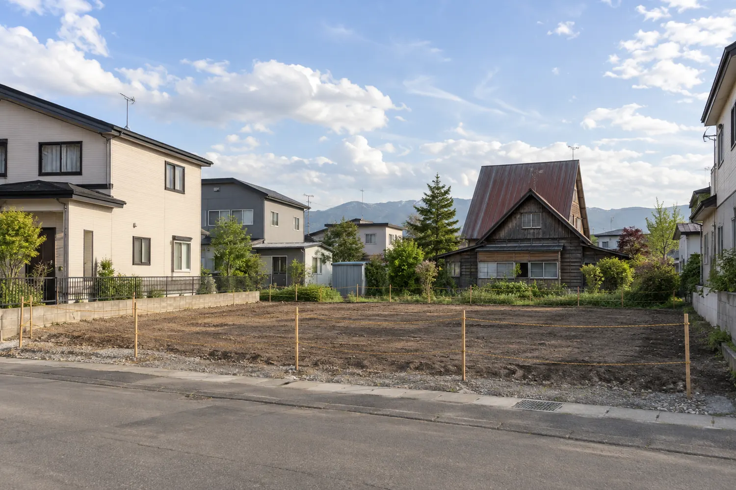 住宅を解体したあとの更地