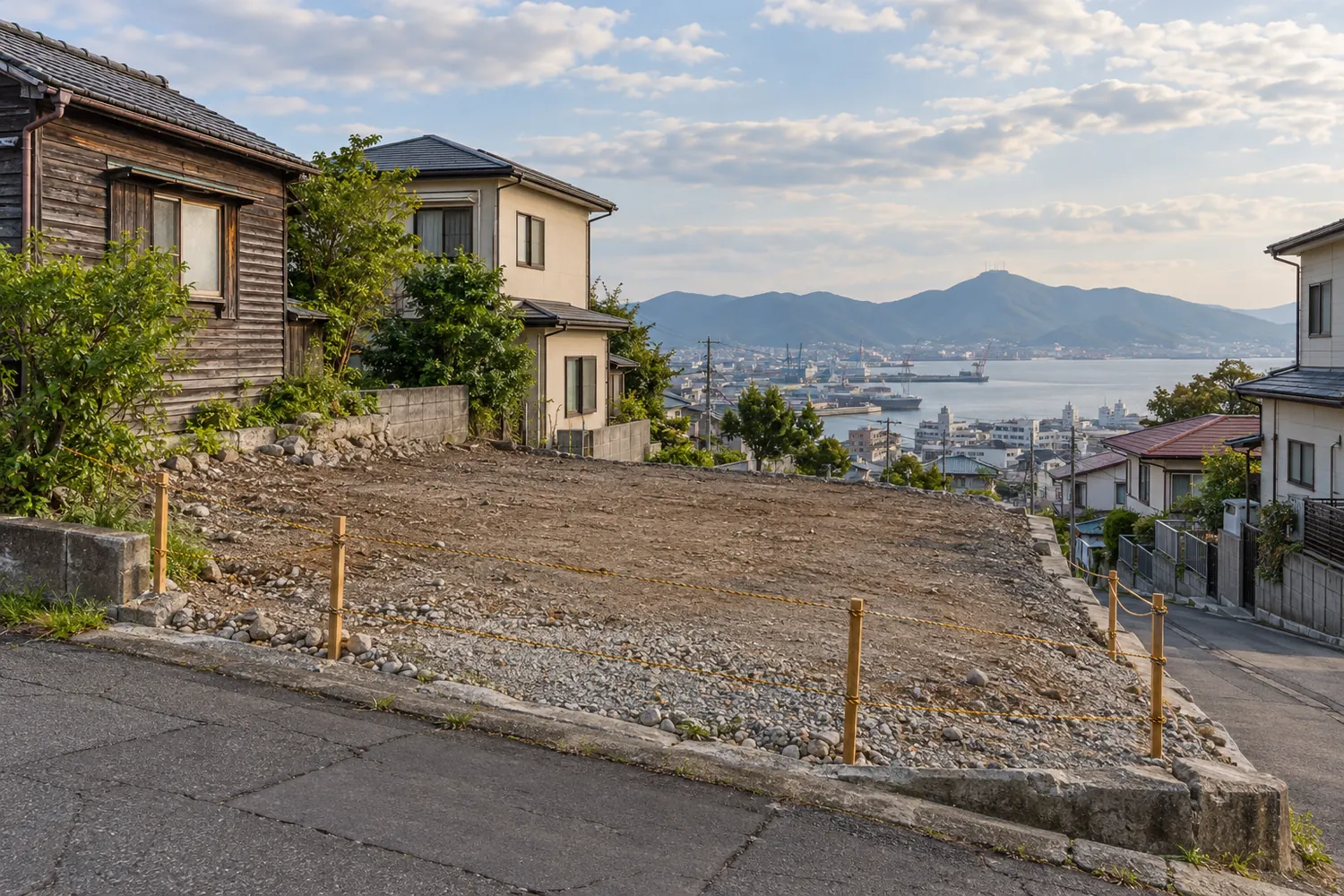 住宅を解体したあとの更地