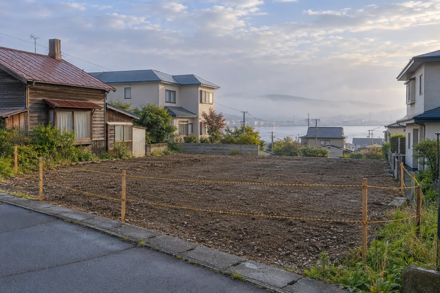 住宅を解体したあとの更地