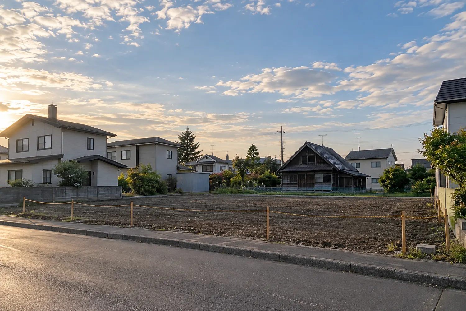 住宅を解体したあとの更地