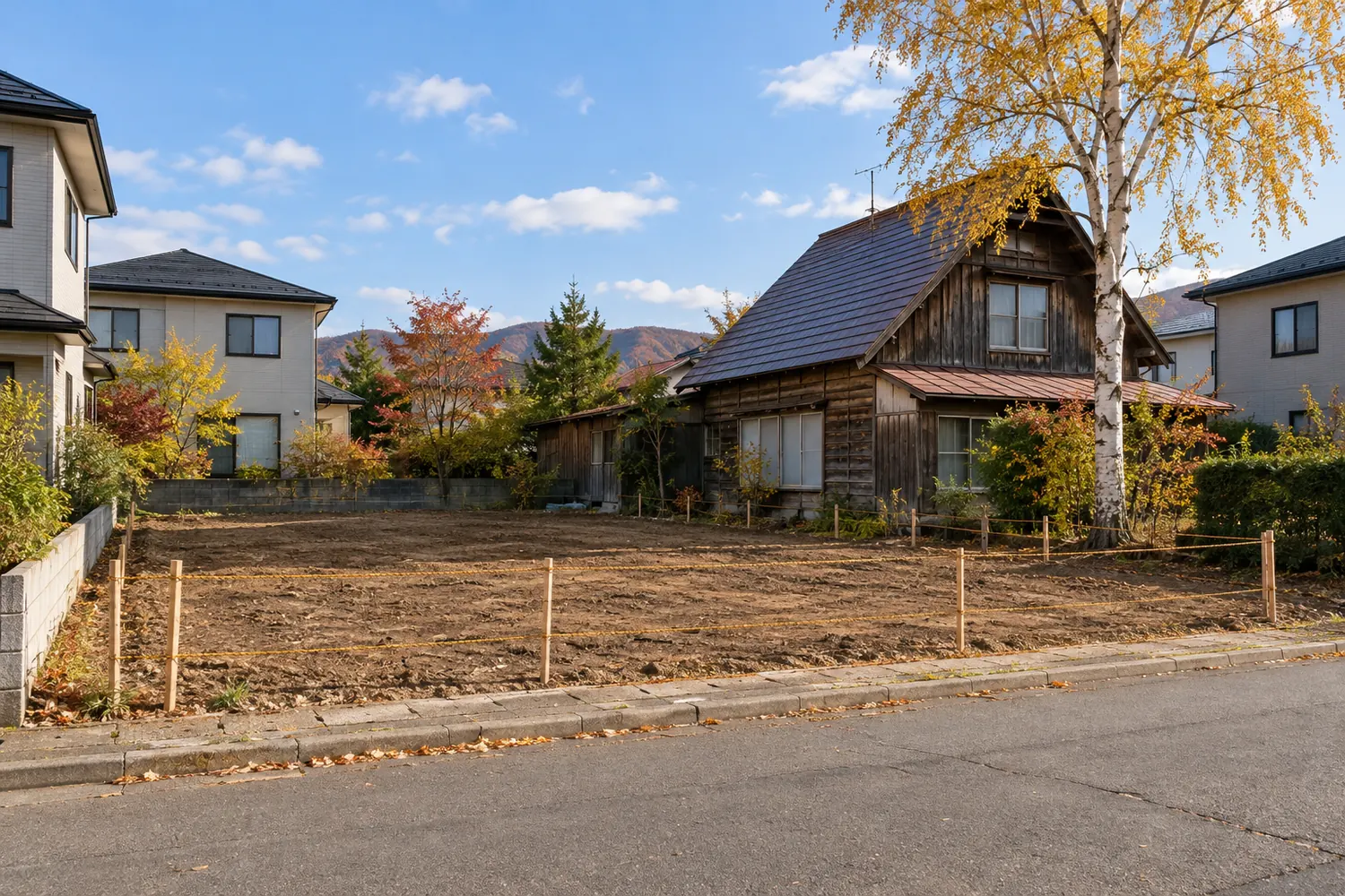 住宅を解体したあとの更地