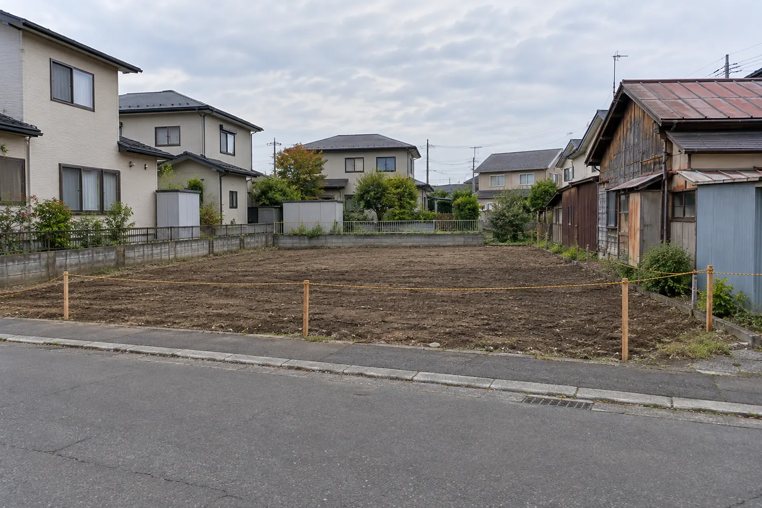住宅を解体したあとの更地