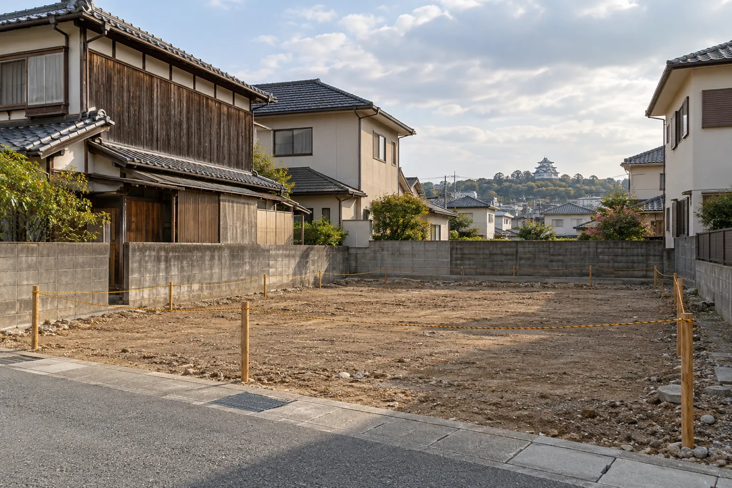 住宅を解体したあとの更地