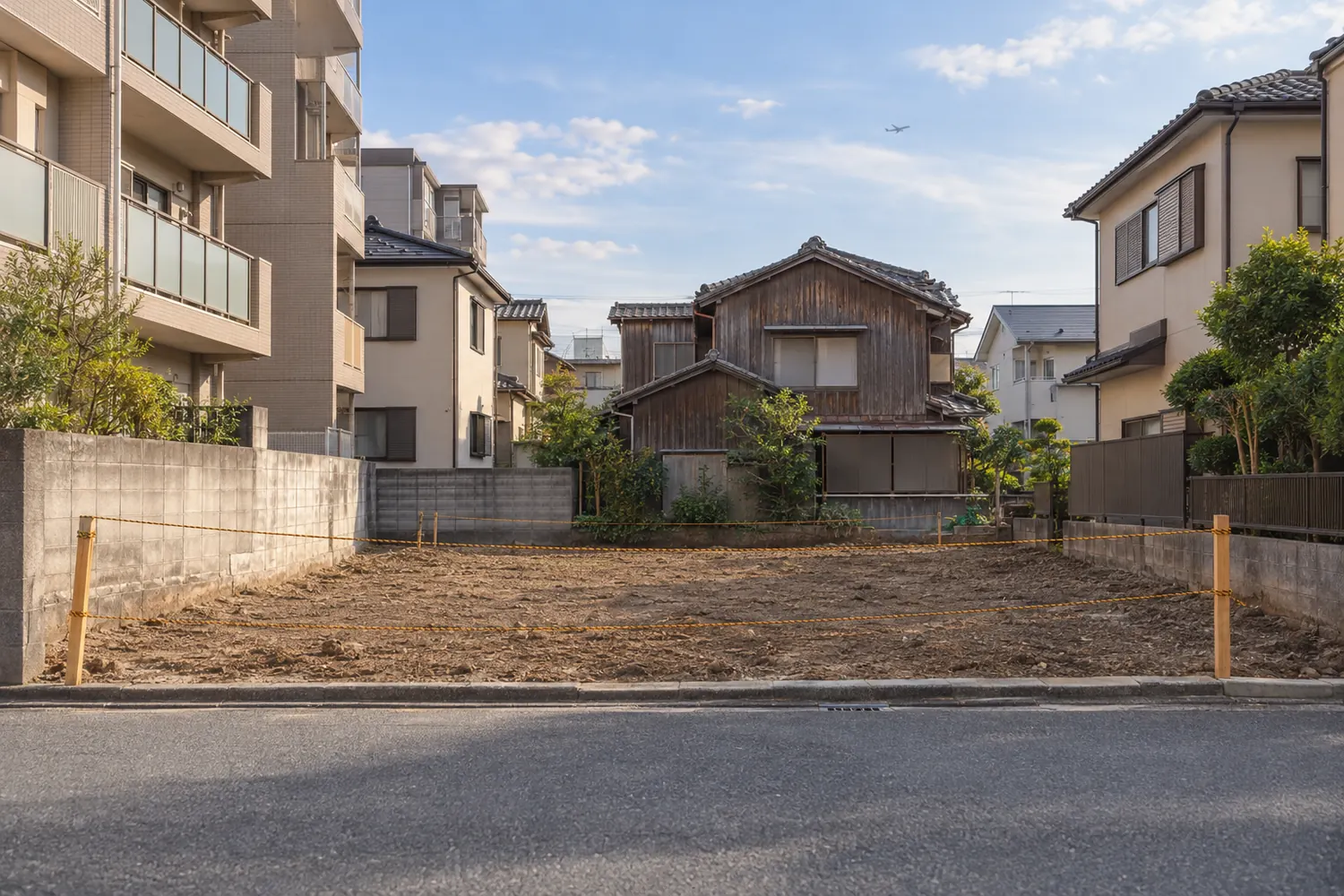 住宅を解体したあとの更地
