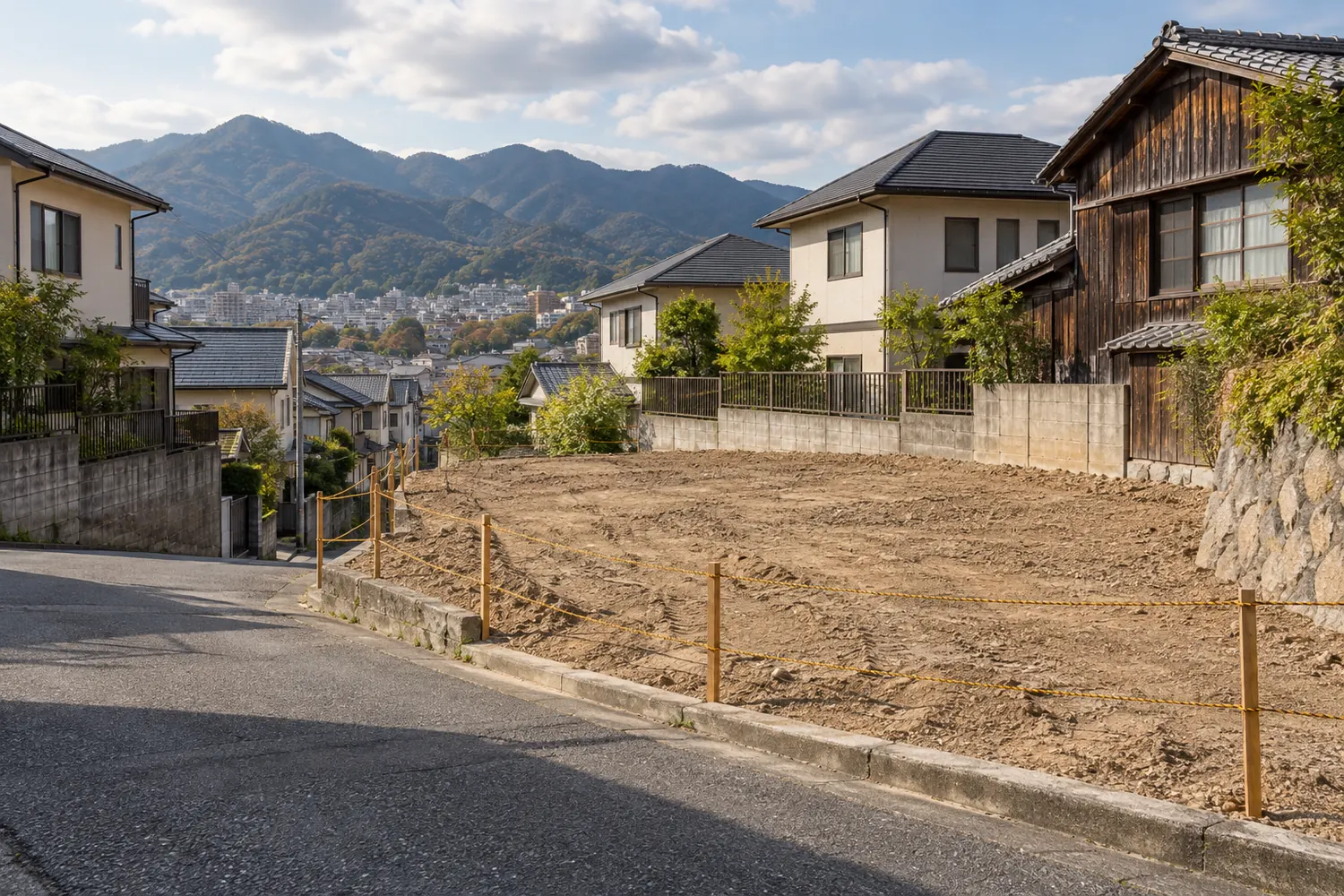 住宅を解体したあとの更地