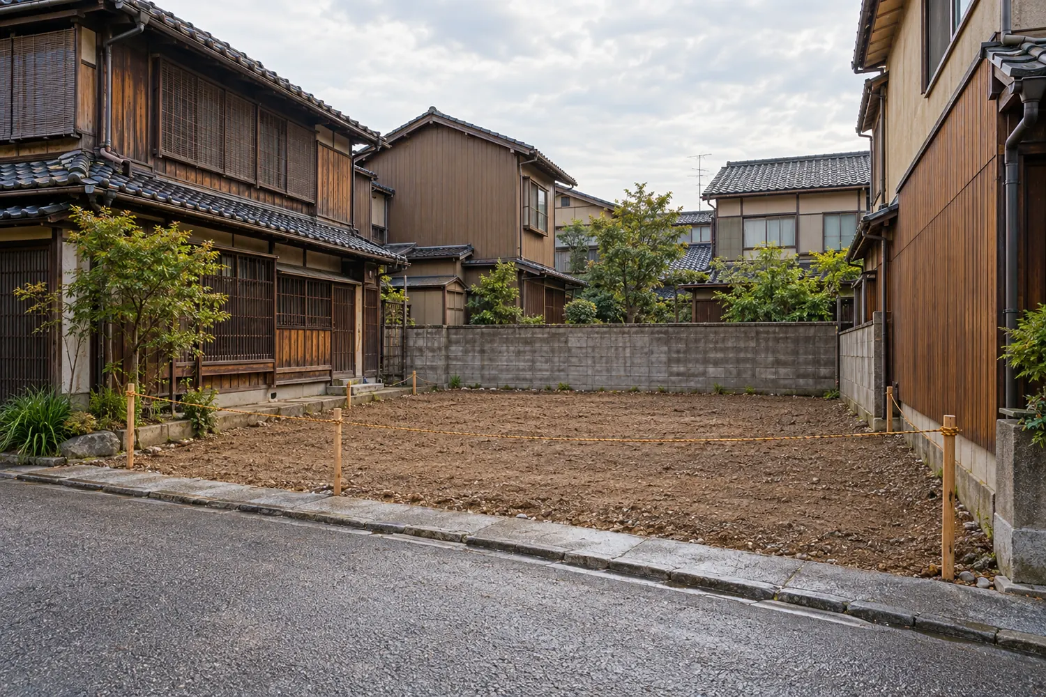 住宅を解体したあとの更地