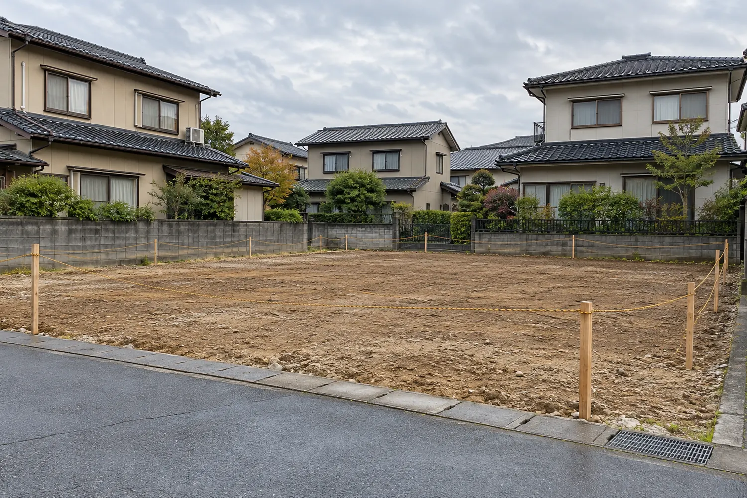 住宅を解体したあとの更地