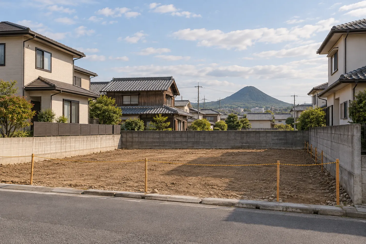 住宅を解体したあとの更地