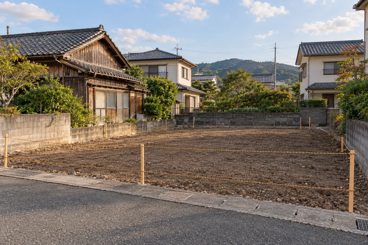 住宅を解体したあとの更地