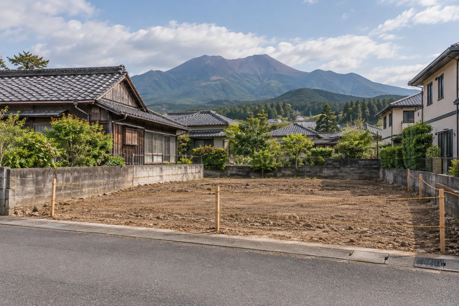 住宅を解体したあとの更地