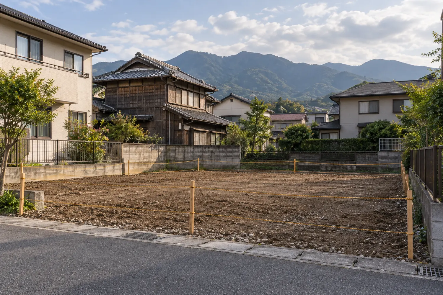 住宅を解体したあとの更地