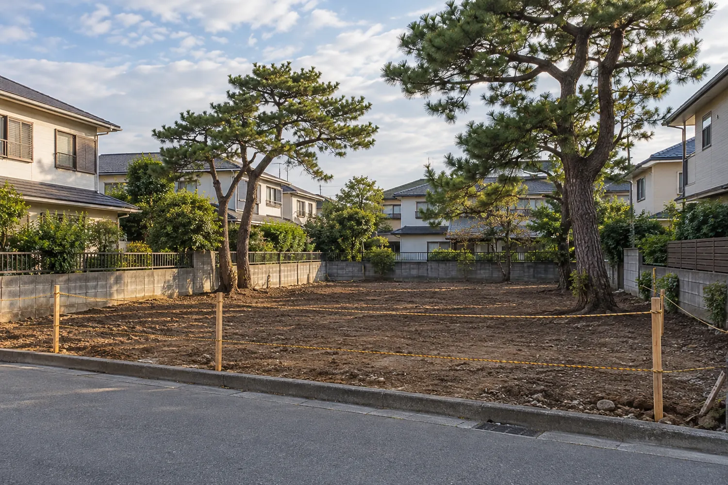 住宅を解体したあとの更地