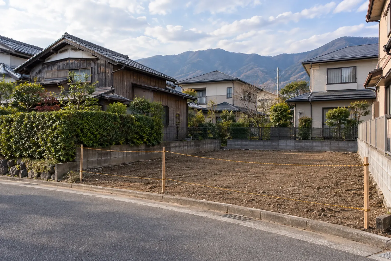 住宅を解体したあとの更地