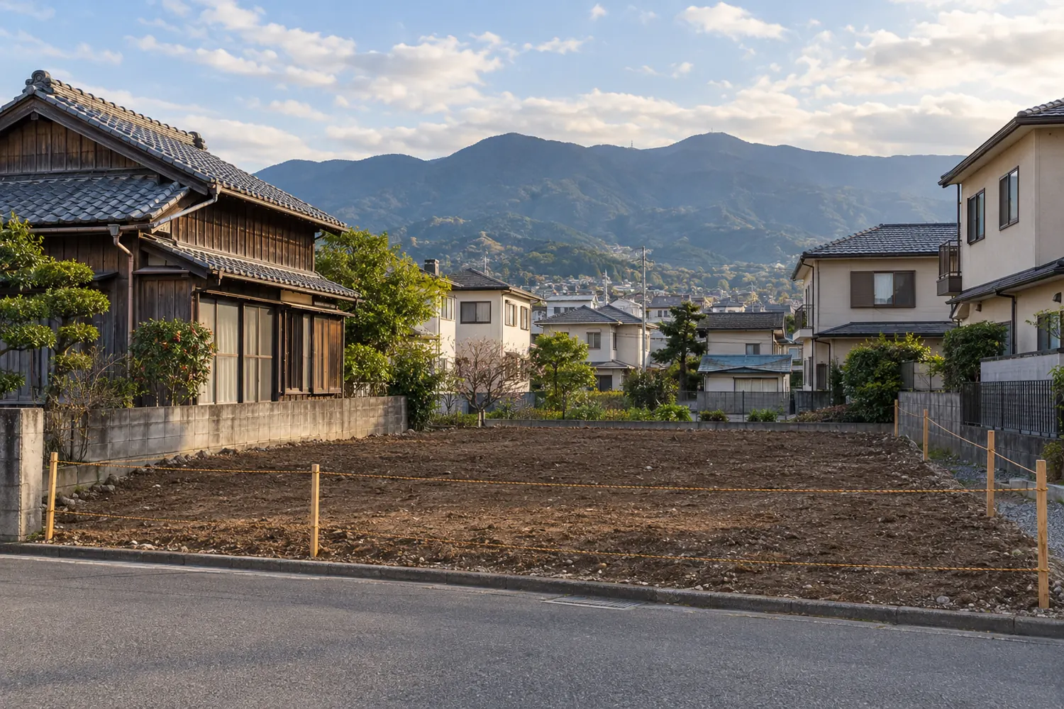 住宅を解体したあとの更地