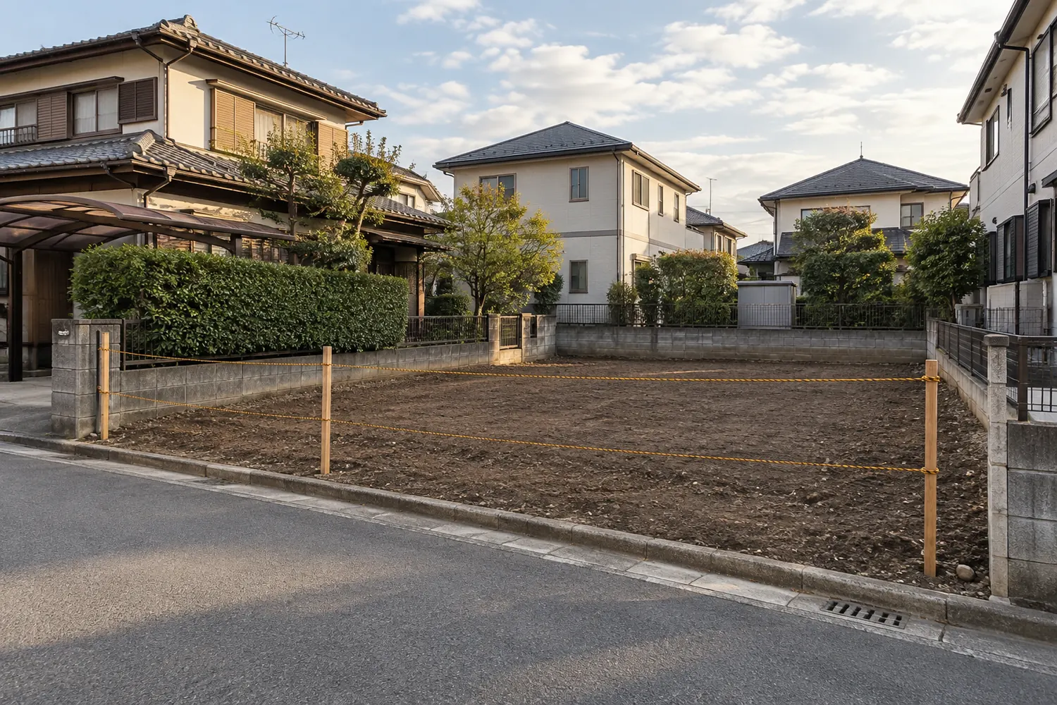 住宅を解体したあとの更地