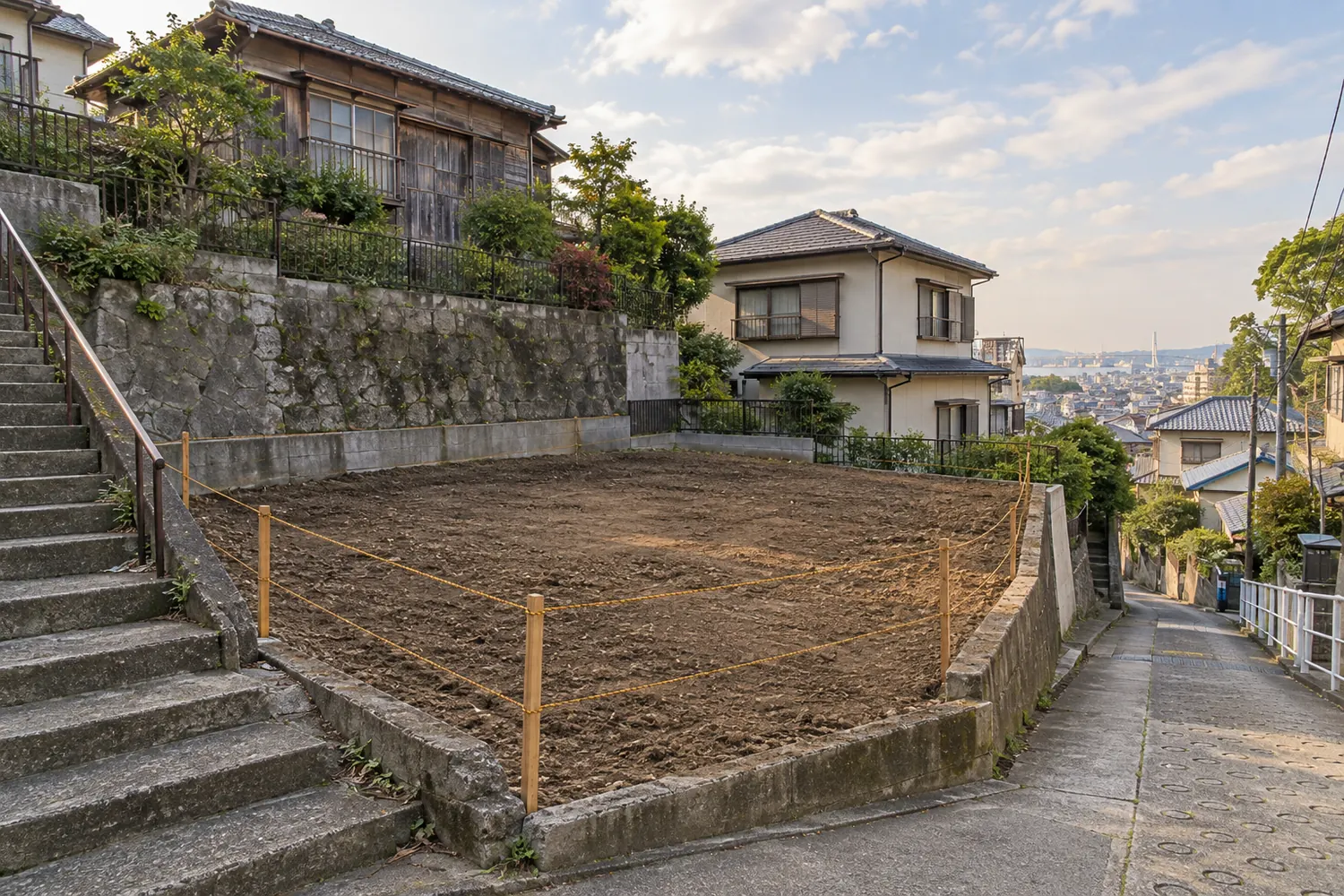 住宅を解体したあとの更地