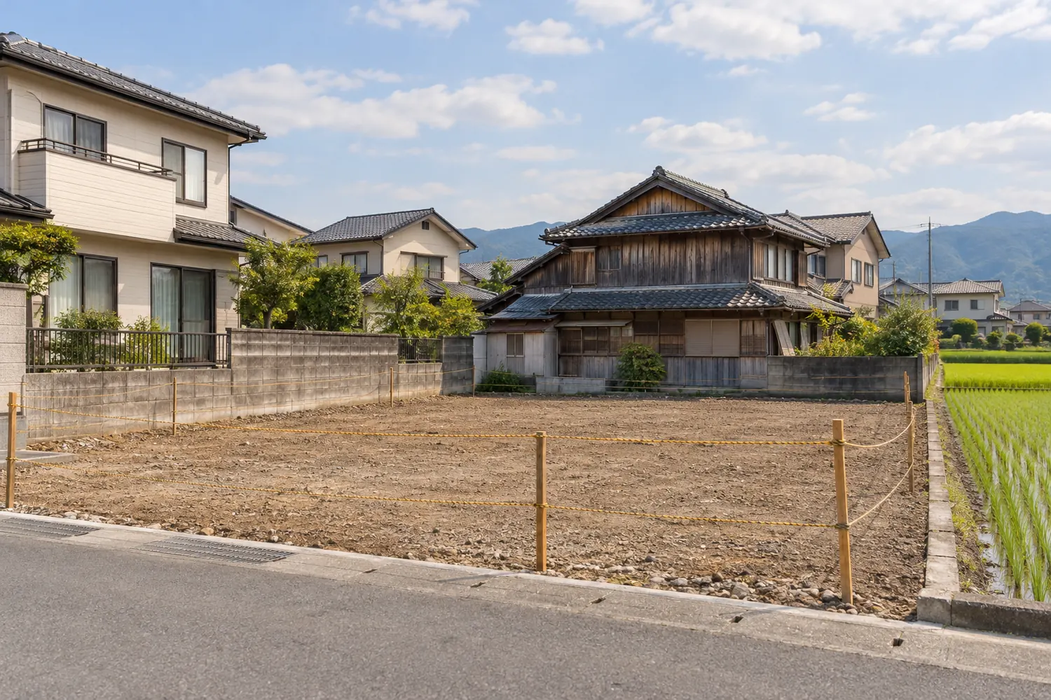 住宅を解体したあとの更地